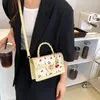 Borse da sera Moda Sweet Cherry Catene quadrate Borsa a tracolla per donna Borsa di marca di lusso femminile Nero Verde Giallo