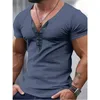 T-shirts pour hommes T-shirt à manches courtes à col en V assorti