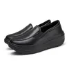 Scarpe eleganti Mocassini slip-on con zeppa da donna Tinta unita Piattaforma bassa Casual Walking