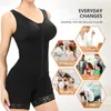 Taille Tummy Shaper Haute compression Fajas Colombiana fille courte avec une poitrine adaptée à une utilisation quotidienne et postopératoire comme gaine de perte de poids femmes abdominales 231213