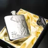 Hip Flasks 304 Stainless Steel Bottle Set 6oz Animal Picture Alcohol Whiskey Flagon Wine Gift Funnel For y231213