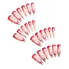 False Nails Halloween Long Pointed Fake Nail Novel Design Reusable Lasting For Lady Beauty Makeup