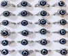 Lots en vrac 50pcs Evil Devil039s Eye Ring Hip hop gothique Vintage en alliage d'argent anneaux mâle femme à la mode fête bijoux 8377890