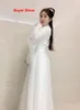 Abbigliamento etnico Set da 3 pezzi Bianco Hanfu Donne Cinese tradizionale TV Gioca a Fata Cosplay Costume di Halloween da donna antica 231212