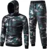 Tute da uomo Tute da uomo 2 pezzi Set Primavera Inverno Tute da uomo Casual Felpa con cappuccio Sport Tute da jogging Completi Abbigliamento uomo 231213