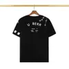 T-shirt Homme Designer Noir Blanc 100% Coton Respirant Anti-rides Lettre Imprimer Hommes Mode T-shirt Casual Été Vêtements à manches courtes