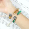 Strand Fashion Multicolor Natural Agates Stone Bracelet For Women Men Tibetan Wrap Tiger Eye Bead Ethnic Bracelets Crystal Jewelry Gift