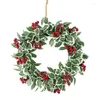 Decorative Flowers Artificial Christmas Wreath Autumn Garland Front Door For Mantle Wall Living