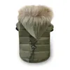 Hundkläder Petkläder Witner Coat Down Jackats For Cats Small Dogs Soft Jackets Rockar Valpar på kalla dagar