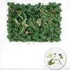 Green Monstera Artificial Boxwood Hedge Covers Fern Plants Wall Panel Leaf Fence Greenery Hanging Fake Plant Decor Decorative Flow283R