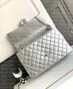 Nuevo diseñador Flip Airport Bag 10A Calidad superior para mujer Cadena de piel de oveja Bolso cruzado C Bolso de compras Hombro Cf Tote Bolso de viaje de lujo Monedero de 40 cm con caja