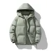 Mens Down Parkas Winter Parkas Mens Cotton Padded Jacket Mens Uppblåsbar jacka utomhus huva jacka avslappnad vindtät jacka tjock varm jacka Mensjacka 231213