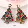 Broches Kerstboom Voor Vrouwen Vintage Veelkleurige Strass Broche Pin Bruiloft Sieraden