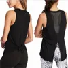 Aktywne koszule żeńskie pilates topy joga bez rękawów Absorpcja ubrania fitness Tshirts Kobiet Gym Chaleco Loose Mesh Top Seksowna bluzka