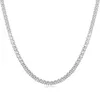 Gargantilha 35cm 5cm 4mm cor dourada tênis cz corrente colar curto para mulheres meninas joias collier colares kolye ketting 14"