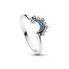 結婚指輪2023夏の女性ファッションサンムーンスターリングエレガントな気質スパークリングフィンガーパーティージュエリーアクセサリーギフト231213