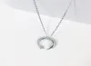 Chokers Moon Star 925 Sterling Silver Meteor Garden Slip Falling Microinlaid ClaVicle Chain Temperament Kvinnliga halsband Sne2954626434