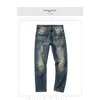 Jeans voor heren Vintage blauw gewassen All-Match Street Smart-broek Kokerbroek Casual Trend High Heren