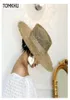Kvinnor fray vävd havsgräsbåt hatt avslappnad sol strand kepsar bred grim sommarhatt unisex stråhattar för resor 2206076613813