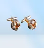 2018 Knot Cufflinks for Men Shirt Cufflinks Silver Gold Color Plated Unique Fashion Business Wedding French Cuff Links1190426