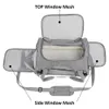 Кошачьи ящики Дома Сумка для собак с толстой хлопчатобумажной подушкой Рюкзак для домашних животных Авиационный рюкзак против удушья Портативная дорожная сумка Сумка для собак Сетка на открытом воздухе 231212