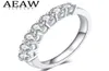 高級ジュエリーリング07ctw 3mm dfラウンドampwedding moissanite lab grown diamond band ring sterling silver for women2501766