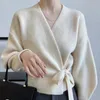 Pulls pour femmes Mode Printemps Automne Hiver Femmes V-Col Tricoté Cardigan Pull Bureau Lady Pull Casual Manteau Vêtements Fille Veste Cadeau