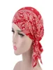 Szerokie brzegowe kapelusze szaliki dla kobiet muzułmańskie szaliki swobodny szalik Kobiety Summer Acryl Ruffle Chemo Hat Beanie Turban Head Cap3180297