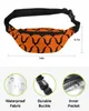 Waist Bags Halloween Bat Texture Orange For Women Man Travel Shoulder Crossbody Chest Waterproof Fanny Pack