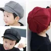 Berrette berrette di berretto a colore solido beretto di moda beretto per bambini adulti unisex ottagonale pittore