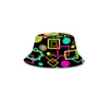 3D Geometry Fisherman Hat Adult i dzieci w kapeluszu Basen Supp Surpt Hat dla para Student Sun Visor w Summe Bucket Hat 3D Print3456517