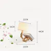 Decoratieve beeldjes Scandinavische moderne robotvormige tafellampen voor woonkamer Flexibele houten LED-lampen Werken Leren interieur Decor