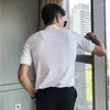 Erkekler Tişörtleri 2023 Stil Moda Erkek Yüksek Kalitesi Yaz aylarında Kısa Kollu T-Shirt/Erkekler İnce Fit Yakası Leisure T-Shirt Üstleri