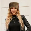 Berets Soft, rozmyte czapki na głowę Winter Winter Faux Pluszowe ochronę ucha termicznie sprężyste czapki czapkowe czapki