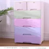 Grote Opberglade Kast Voor Baby Plastic Kinderen Speelgoed Organizer Lades Eenvoudige DIY Garderobe Vierlaags Kast Y11162831