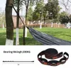 Cords Slings and Webbing 2 4st Hammock Stems Special Armerad Polyester 5 Ring Hög belastningslager Tad Black Outdoor Camping 231212