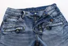 Moda masculina comércio exterior luz azul preto calças jeans motocicleta motociclista homens lavando para fazer o velho dobrar calças casuais pista denim