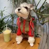 Vêtements de créateur pour chien, vêtements chauds pour chien, motif de lettres classique, veste de luxe pour chien, sweat à capuche chaud pour temps froid, doux et confortable, manteaux pour animaux de compagnie pour chiens