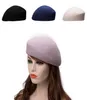 Unisexe femmes hommes 100 laine feutre inclinaison église robe fascinateur béret chapeau pilulier Cocktail fête A4687125722