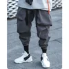 Pantalon pour hommes unisexe printemps vêtements harajuku technologie ample surdimensionné tendance hip hop cargo jogger multi-poches cordon de serrage