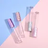 6 ml transparente Lipgloss-Behälter, leere runde Lipgloss-Röhre mit Pinsel, Kunststoff-Lippenöl-Tuben, Make-up-Kosmetik-Verpackung