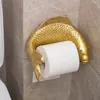 Toiletpapierhouders Koi Standbeeld Vis Ambachtelijke Toiletrolhouder Handdoekenrek Muurhangende Badkamer Huishoudelijk Toiletpapierrek Gratis Ponsen Decoratie 231212