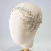 Vintage Crystal Bridal Hair Vine Opaska na głowę zabytkowa srebrna luksusowa głowa ślubna Korona moda ”