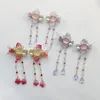 Grampos de cabelo 3 cores Goldfish Long Tassel Hanfu Clip Hairpin Antiguidade Tradicional Headdress Handmade