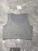 Crop Tank Tops Crew Neck Racerback Knit Ribbed Basic Sleeveless Tops Classic Basic Cuted Tank Tops for Women Girls