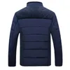 Mens Down Parkas Winter mens plush thickened park stand collar jacket Fashion mens parka jacket Warm thick zipper jacket 231213