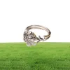 Pierścienie klastra Oryginalne 925 Sterling Silver Lotr of the Ring Galadriel Nenya 3CT Lab Diamond Stone Wedding For Women Par5952645