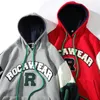 Sonbahar ve Kış Havlu Nakış Ramie Kumaş Yünlü Kollu Yama Şapka Noel Tarzı Hoodie