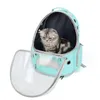 Caixas de gato casas de alta qualidade astronauta viagem transportando saco espaço cápsula transparente pet mochila para gato cão 231212