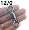 Rompin big size Rolling Barrel fishing swivel 12010 super large Solid Ring Lures Connector Stainless Steel Tackle Accessory6346882